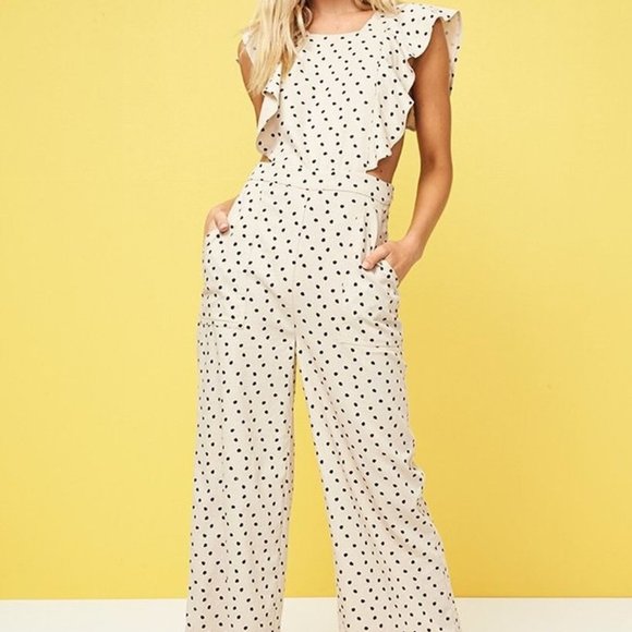 MINKPINK Pants - Pip Ruffle Jumpsuit by MINK PINK